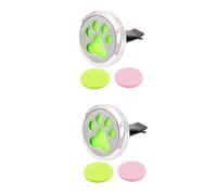 iplusmile 2piezas Difusor De Esencial De Automóvil Con Clip De Diseño Forma De Palma De Perro Ambientador Para Aire De Coche Con Almohadillas De Color Aleatorio Decoración De Ventilación