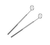 iplusmile 2piezas Espejo Inoxidable Para Extensión De Pestañas Juego De Espejo De Maquillaje Profesional Para Mujeres Para Inspección De y Boca y Antideslizante