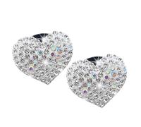 iplusmile 2piezas Joyas de Amor para Coche Adorno Aromático de Clip para Rejilla de Ventilación Decoración Interior Brillante para Mujer