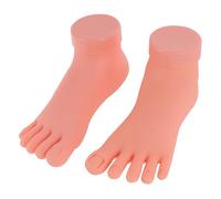 iplusmile 2piezas Manicura y Modelo de Pies Paquete Herramientas de Entrenamiento para Practicar Uñas Modelo de Derecho Izquierdo para Mujeres y Niñas