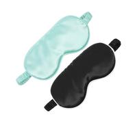 iplusmile 2piezas Máscara para Dormir Ojos Confección de Seda Antifaces Nocturnos para Viajeros Uso Casa para Descanso Color Aleatorio