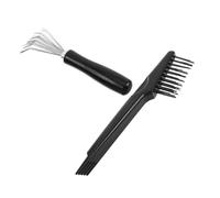 iplusmile 2piezas Peine de Limpieza de Limpiador de Polvo para Peines Rastrillo de Alambre Metálico Herramienta de Limpieza para Uso Doméstico Salón