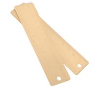 iplusmile 2piezas Regla De Latón Regla Recta De Latón para Dibujo Al Aire Herramienta De Medición con Escalas para Artistas y Estudiantes