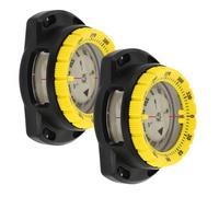 iplusmile 2piezas Reloj De Pulsera Brújula para Buceo Resistente Al Agua Diseño para Senderismo Kayak y Orientación Exteriores Color Amarillo