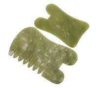 iplusmile 2piezas Tabla Raspadora Xiuyu de Piedra Natural Herramienta de Belleza Gua Sha Juego de Masaje Gua Sha para Uso Facial Casa