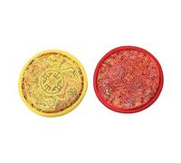 iplusmile 2piezas Tapete Para Cuencos Cantores De Hecho Mano Cojines Para Instrumentos Rituales Budistas o Prácticas Espirituales