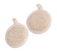iplusmile 2piezas Toalla De Baño Exfoliante Natural Para Ducha Limpiador Corporal Herramienta De Limpieza Para Piernas y Cuerpo