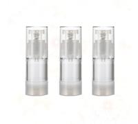 iplusmile 3 Botellas de Emulsión Vacías de Plástico Transparentes de 15ml para Viaje, Portátiles para Almacenar Desmaquillante, Paquete de 3 Unidades