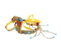 iplusmile 3 Piezas Accesorios para Mujer con Diadema Serpiente Ajustable Pulsera con Diseño de Cleopatra y Cinturón para Fiesta de Carnaval y Cosplay