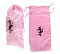 iplusmile 3 Piezas Bolsa de Ballet para Niña Bonita Bolsa Cordón para Guardar Zapatillas de Baile para Entrenamiento