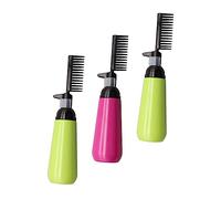 iplusmile 3 piezas Botella Aplicadora para Tinte de Cabello de Peinador Integrado para Aplicación Uniforme Plástico Duradero y Ligero para Salones y Uso Doméstico