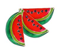 iplusmile 3 piezas Broche de Mujer Mini Pin de Aleación Forma de Sandía de Pinza para Suéter Cárdigan y Bufanda Clip Decorativo Retro y Creativo