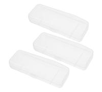 iplusmile 3 Piezas Caja de Almacenamiento de Plástico para Afeitadoras de Estuche Transparente y Ligero para Organizador de Herramientas de Aseo Protector y Práctico para Manualidades