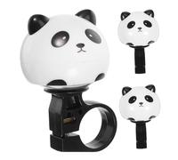iplusmile 3 Piezas Campana Bicicleta Infantil Diseño Panda Divertido para Niñas Bocina Manillar Resistente al Clima Accesorios para Scooter y Bici de Equilibrio
