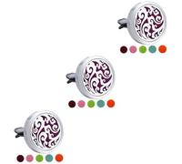 iplusmile 3 Piezas Clip De Ventilación De Coche De Aromaterapia Respiradero Difusor De Aceite Esencial Para Coche Ambientador Auto Difusor De Aceite Esencial De Ventilación De Aire