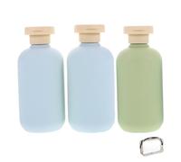 iplusmile 3 piezas Conjunto de Botellas de Viaje Recargables para Líquidos Envases para Champú Loción y Gel Diseño Elegante y Práctico Aptas para Cosméticos y Cuidado Personal