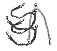 iplusmile 3 Piezas Correa Doble Reflectante para Perros Pequeños Resistente y Elástica de Gris Oscuro y para Paseos