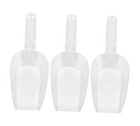 iplusmile 3 piezas Cuchara de Acrílico Engrosada para Cocina Multiusos para Hielo Arroz y Ingredientes Secos Diseño Ergonómico y Elegante para Uso Doméstico y Profesional