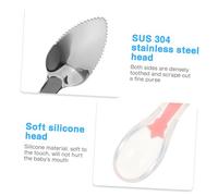 iplusmile 3 Piezas Cucharas para Niña Doble y Acero Inoxidable Papillas Diseño Suave y Portátil Colores Vibrantes para Alimentación Infantil Casa y Exterior