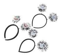 iplusmile 3 Piezas Halloween Hair Accessories Glow In The Dark Bat Ghost Pumpkin Headbands Lightweight Comfortable For Party Cosplay Decor