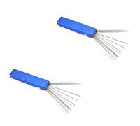 iplusmile 3 Piezas herramientas de limpieza limpiador de carbon de carburador limpiador de chorro de carburador limpiador carburadores limpiador motor limpiador de punta de soplete Blue