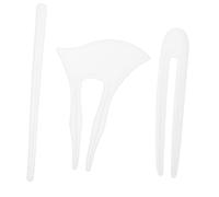 iplusmile 3 piezas Moldes de Silicona para Horquillas para Manualidades Molde para Peines y Palillos Transparente para Resina Epoxi Fácil de Desmoldar y Limpiar
