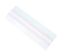 iplusmile 3 piezas Regla Acrílica Transparente para Estudiantes Herramienta de Medición de Alta Precisión para Dibujo y Diseño de Oficina Verde Rosa y Azul