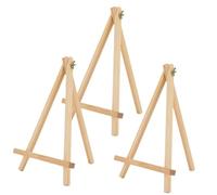iplusmile 3 piezas Soporte de Madera Plegable para Pintura Caballete de Mesa Ligero y Ergonómico para Exhibidor Versátil para Fotos y Presentaciones