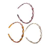 iplusmile 3 piezas U-shaped Hair Bands para Mujeres Accesorios para Pelo Deportivos Uso Diario Banda Flexible y Ligera para Lavado de Cara Yoga Correr y Peinados