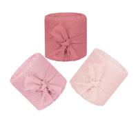 iplusmile 3 Rollos Cinta de Gasa Ancha de 5 Cm para Manualidades Textura Suave y Longitud Amplia, Adecuado para Decoraciones de Bodas y Ramos de Novia, Rollos de 5 Metros