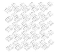 iplusmile 30 Piezas Conectores para Extensión de Uñas Cierres Invisibles de Plástico Diseño sin Desmontables y Fáciles de Instalar Accesorios para Manicura DIY y Portátil