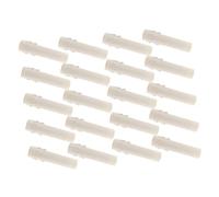 iplusmile 30 Piezas Cubiertas para Zócalos de Velas Plásticas Blancas Mangas Protectores de Tubo para Bases de Candelabro Diseño Antigoteo Seguro y Duradero para Hogar Restaurante y Hotel