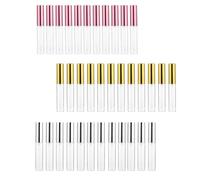 iplusmile 36 Tubos de Brillo Labial de 10 Ml Botellas de Plástico Rellenables para Cosméticos Envases para Hacer Tu Propio Brillo Labial Aptos para Aceite Colores Plateado Dorado y Rosa