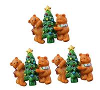 iplusmile 3piezas Clip Ambientador De Para Coche Diseño De Oso Navideño Accesorios De Decoración Para Salida De Aire Para Crear Un Agradable Vehículos y Espacios Interiores