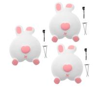 iplusmile 3piezas Clip De Ventilación Para Coche Diseño De Conejo Difusor De Accesorios De Decoración Interior Clip De Salida De Aire Fragancia Para Amantes Animales