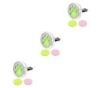 iplusmile 3piezas Difusor De Esencial Para Coche Forma De Huella De Perro Ambientador Clip Para Ventilación Incluye Almohadillas De Color Aleatorio Accesorio Decorativo Para Automóviles
