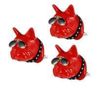 iplusmile 3piezas Difusor De Para Coche Clip De Ventilación Diseño De Perro Accesorios Decorativos Para Interiores Automotrices Compatible Aceites Esenciales