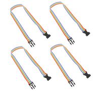 iplusmile 4 Cuerdas de Seguridad 4 Asas, Cuerda de Tracción Ajustable de 30 Cm de Separación, Material Plástico Resistente, Adecuado para Guarderías y Excursiones al Aire Libre