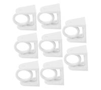 iplusmile 4 Pares Gancho Adhesivo para Barra de Cortina sin Taladro Soporte Resistente y Pegamento Extra Fuerte para Baño y Cortinas Plisadas Fácil Instalación Daños la Pared