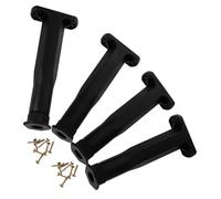 iplusmile 4 Piezas Adjustable Furniture Support Legs Plastic Leveling Feet With Screws For Bed Frames Sofas Cabinets Center Beam Stability Uneven Floors