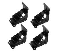iplusmile 4 Piezas Bisagras Plegables Autoblocantes con Tornillos Soporte Resistente para Muebles Estantes y Puertas de Armario de Espacio y Fácil Instalación de Negras