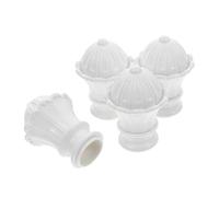 iplusmile 4 Piezas Cabeza Decorativa de Barra de Cortina Tope de Cortina Tapa de Varilla remates de Cortina Barra de Cortina de Tapa Final Tapas de el plastico