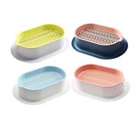 iplusmile 4 Piezas Caja de Germinación Hidropónica para Hierba de Gato Set de Macetas Sin Plantación para Hierba de Gato Interiores Diseño Ligero y Duradero Incluye Colores Modernos Gris