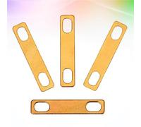 iplusmile 4 Piezas Cuña para Mástil de Guitarra Junta de Elevación de Guitarra Metal Dorado R201