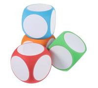 iplusmile 4 Piezas Dados de Espuma Borrables Dados para Educativos Actividades Escolares y Fiestas DIY para Enseñanza y Diversión