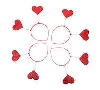 iplusmile 4 piezas Diademas de Forma de Rojo para San Valentín Accesorios Festivos para Niñas Diademas Decorativas para Fiestas y Disfraces