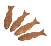 iplusmile 4 Piezas Juego de Soportes para Palillos de Madera Estilo Japonés