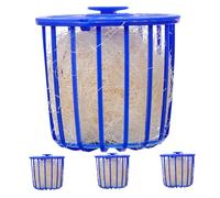 iplusmile 4 Piezas Nido de pájaro Nido Colgante de Loro nidos de Nido de Jaula para pájaros para Mascotas Cajas Nido de plástico Cesta para la cría Seda de Blue