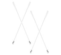 iplusmile 4 Piezas Palanca de Control de Persianas Varita de Mano para Cortina de Fibra de Vidrio 12 Pulgadas con Gancho y Agarre, para Persianas Verticales y Cortinas en Ventanas