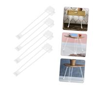 iplusmile 4 Piezas Patas de Mesa Metálicas Plegables de Patas Hairpin Blancas Antideslizantes para Muebles y Escritorio Soporte Resistente y Fácil Instalación
